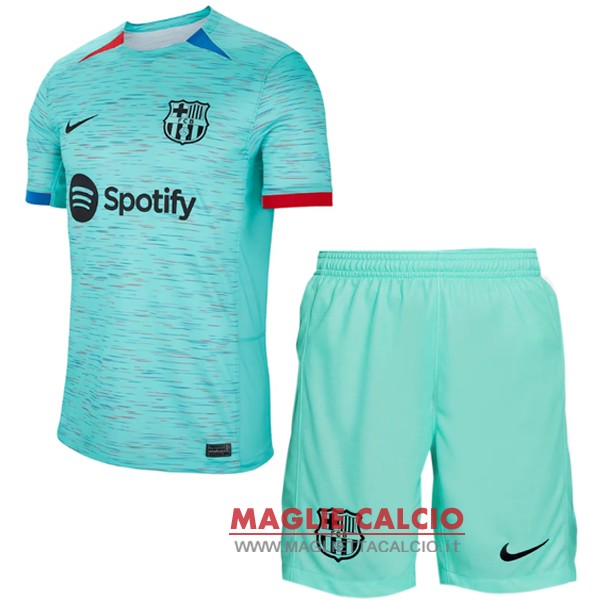 nuova terza divisione magliette set completo uomo barcellona 2023-2024